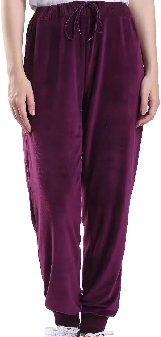 2 Piece Outfits Velour Tracksuit Womens Sweatpants and Sweatshirt Sweatsuits Set Velvet Fall Hoodies and Pants
