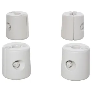 4 Piece Plastic Tent Leg Base Weights - White