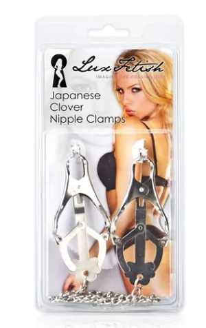 Adjustable Japanese Clover Nipple Clamps for Exciting, Safe Playtime Fun