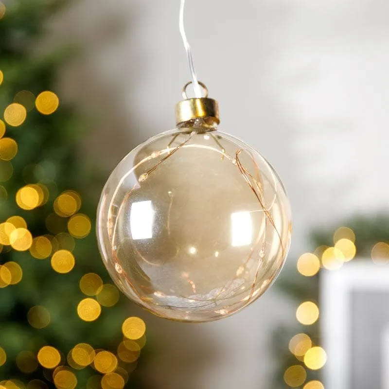 Amber Micro LED Ball - 10cm