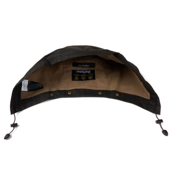 Barbour Lightweight 4oz Wax Hood - Dark Olive