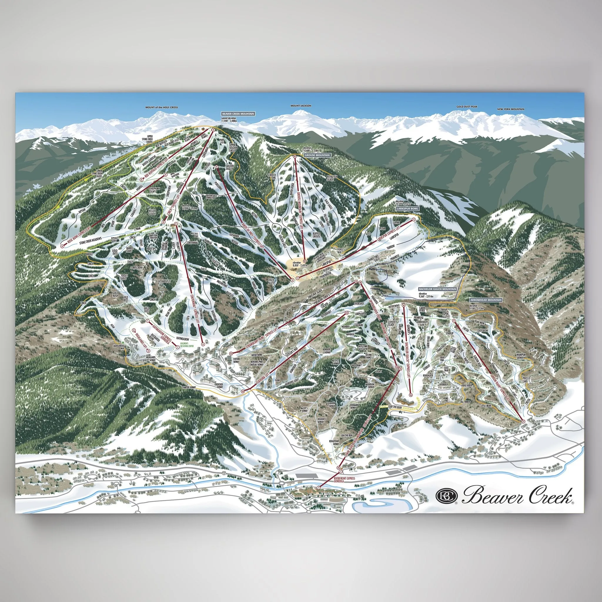 Beaver Creek Resort Map