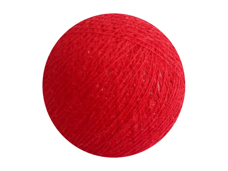 Bindi Cotton Ball Lantern Red