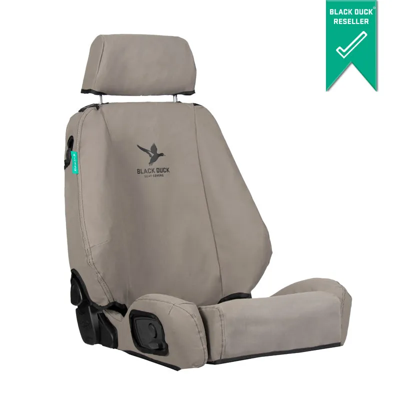 Black Duck Canvas Seat Covers Agco Fendt Tractors Grey