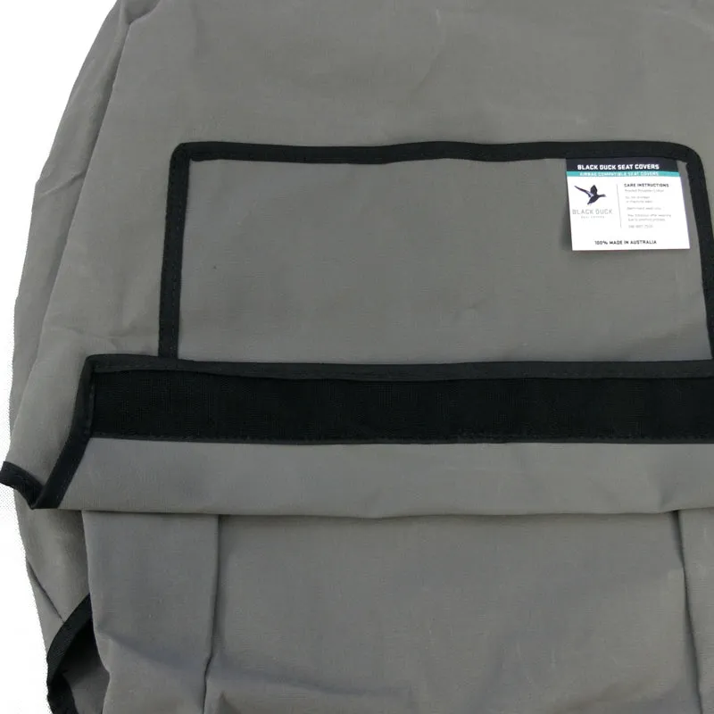 Black Duck Canvas Seat Covers Agco Fendt Tractors Grey