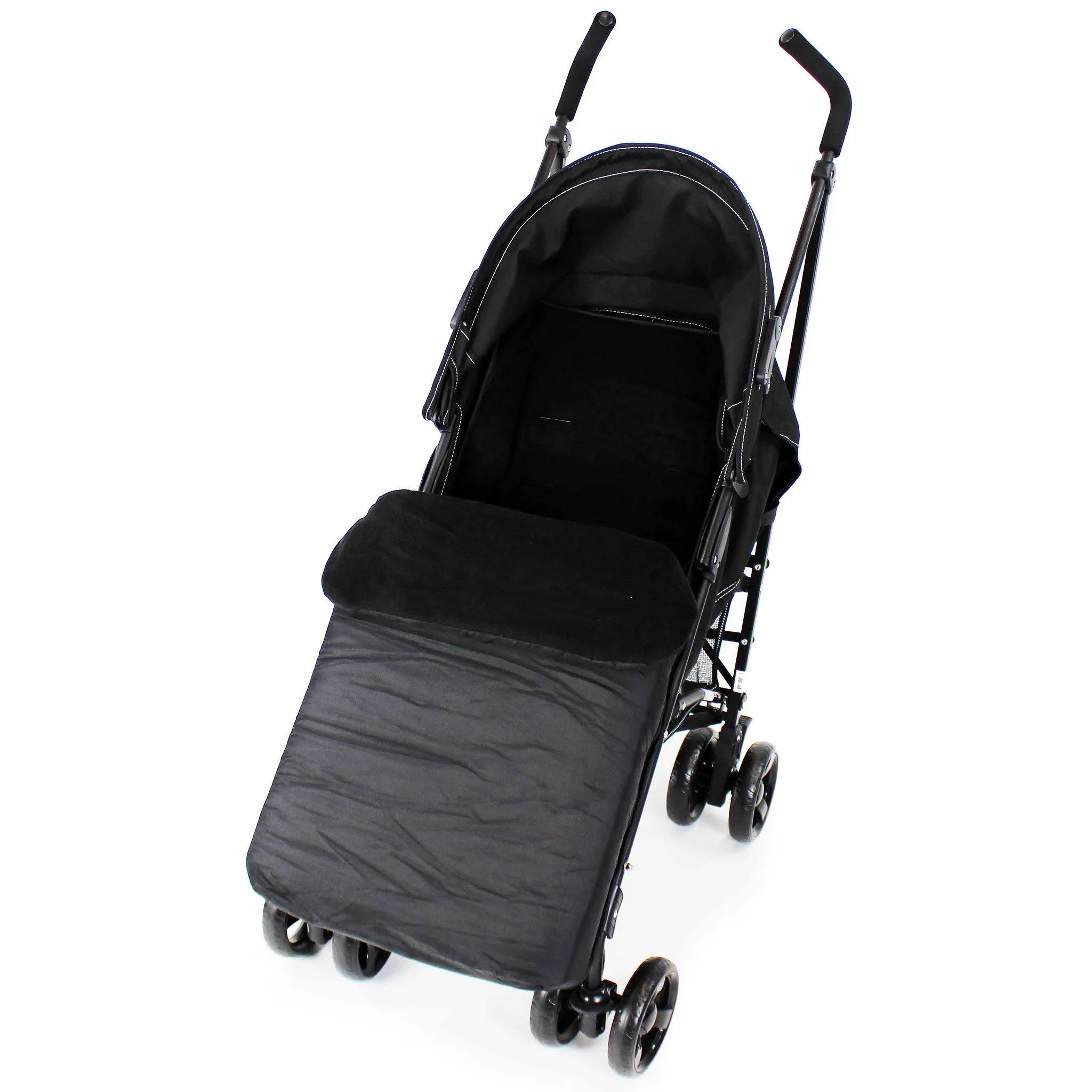 Buddy Jet Footmuff  For Hauck Malibu XL All in One Travel System (Dots Black)