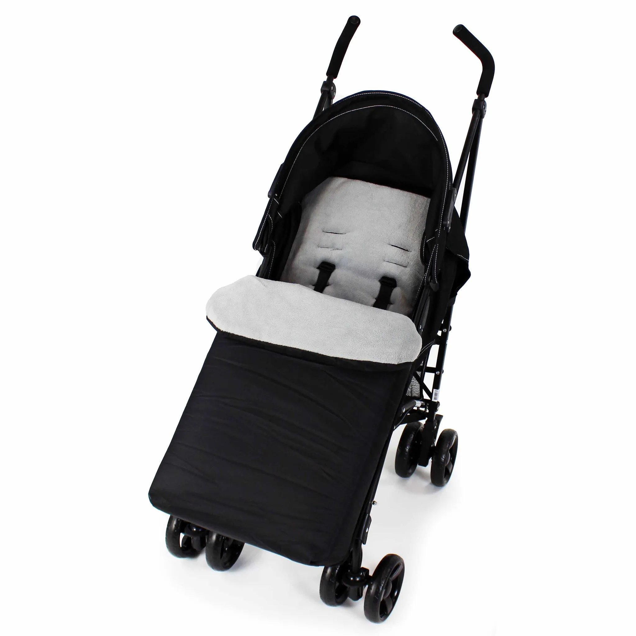 Buddy Jet Footmuff  For Hauck Malibu XL All in One Travel System (Dots Black)