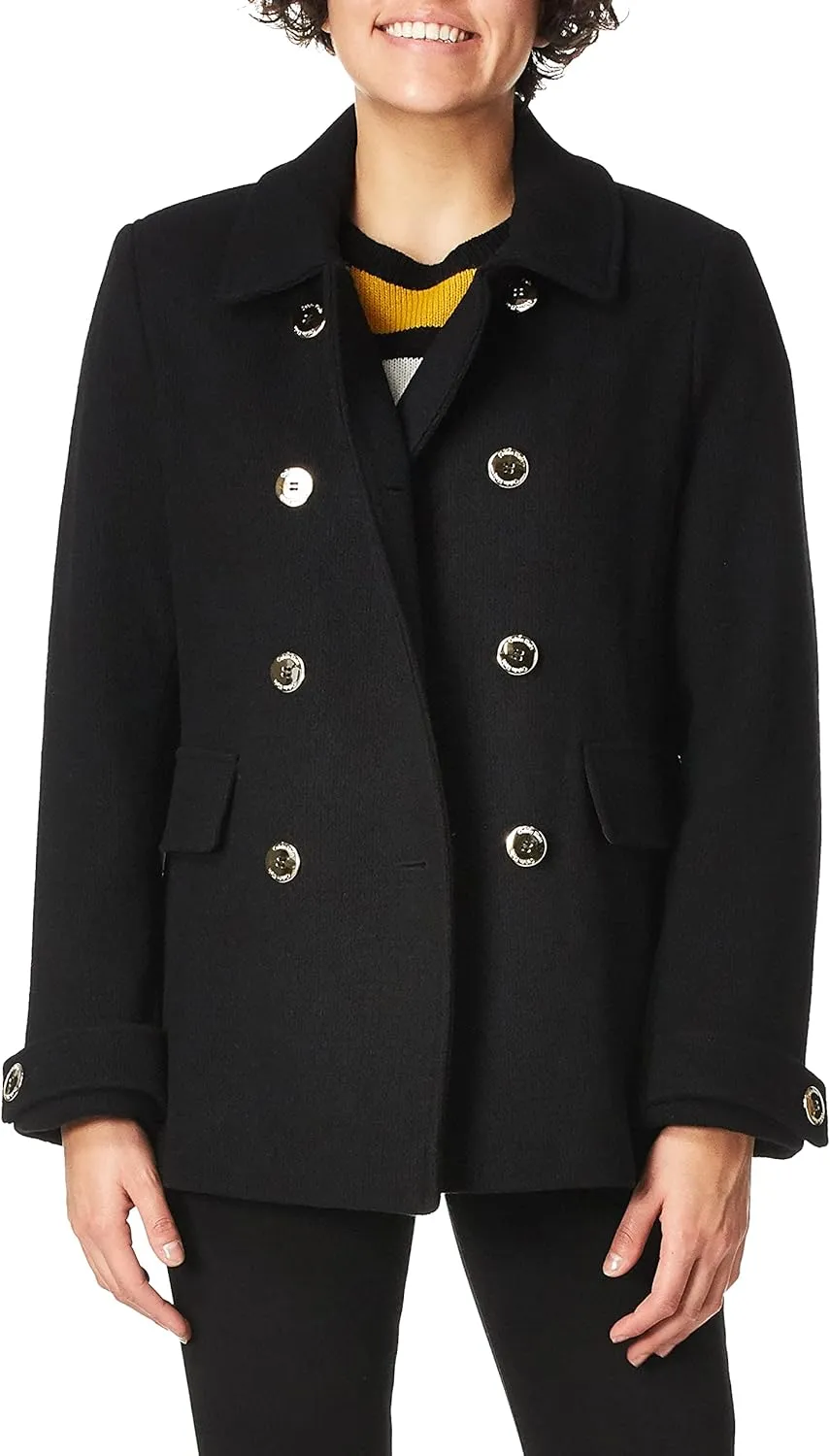 Calvin Klein Women's Double Breasted Peacoat (Petite, Standard, Plus)