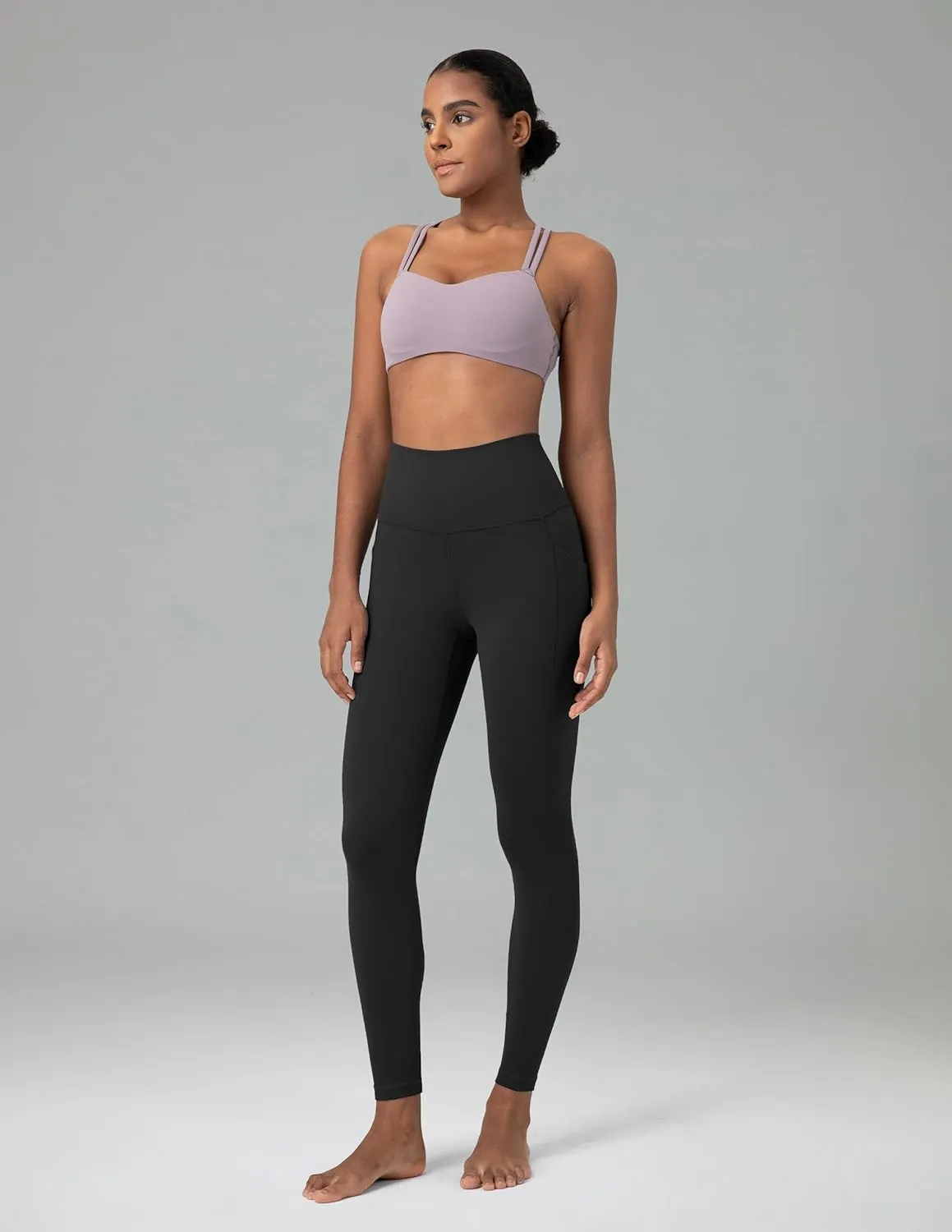 Colorfulkoala Women's Dreamlux High Waisted Workout Leggings 25" / 28" Inseam Yoga Pants with Pockets