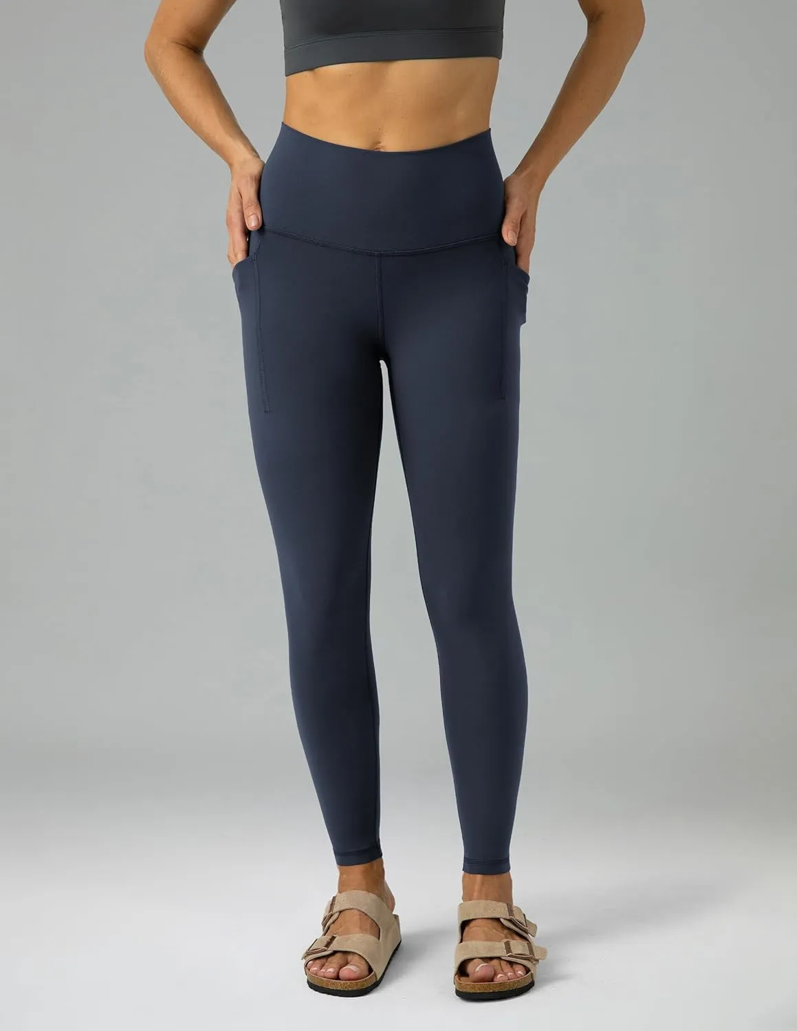 Colorfulkoala Women's Dreamlux High Waisted Workout Leggings 25" / 28" Inseam Yoga Pants with Pockets