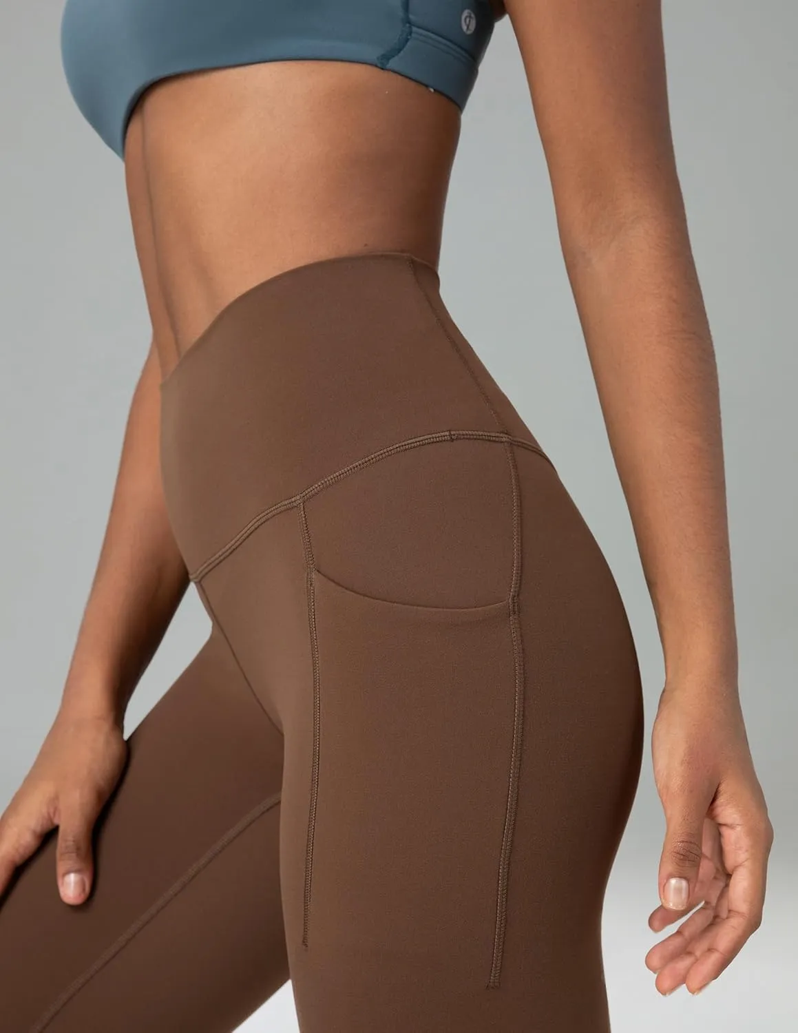 Colorfulkoala Women's Dreamlux High Waisted Workout Leggings 25" / 28" Inseam Yoga Pants with Pockets