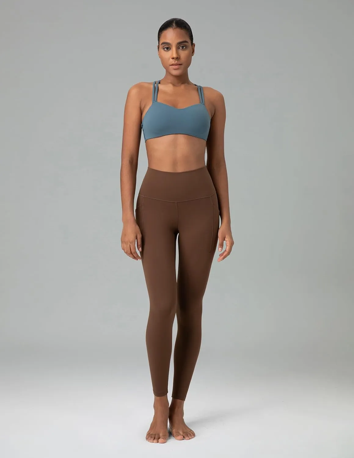 Colorfulkoala Women's Dreamlux High Waisted Workout Leggings 25" / 28" Inseam Yoga Pants with Pockets