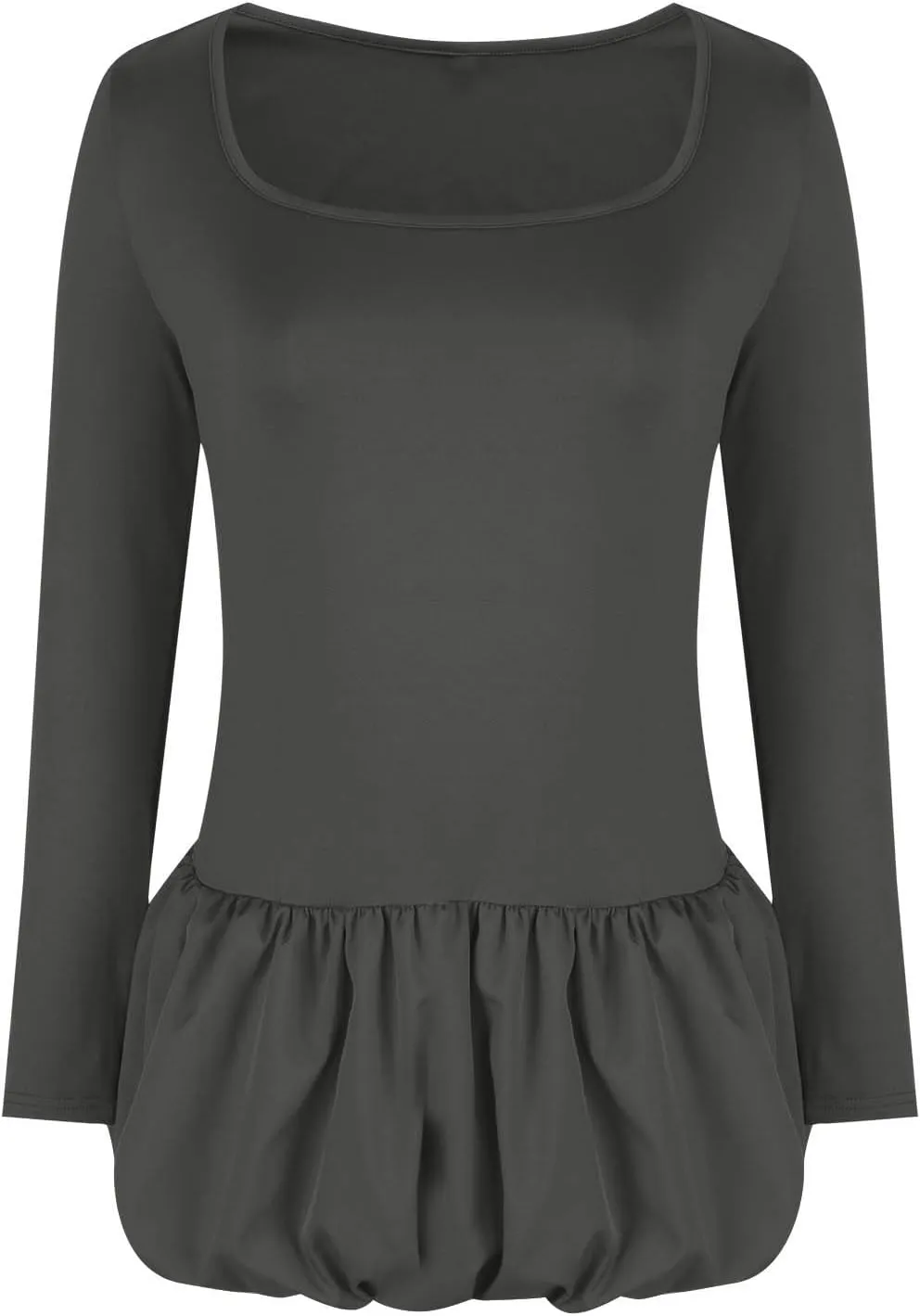 Dresses for Women 2025 Elegant Classy Scoop Neck Long Sleeve Mini Dress Sexy Sundress Loose Fit Flowy Dresses