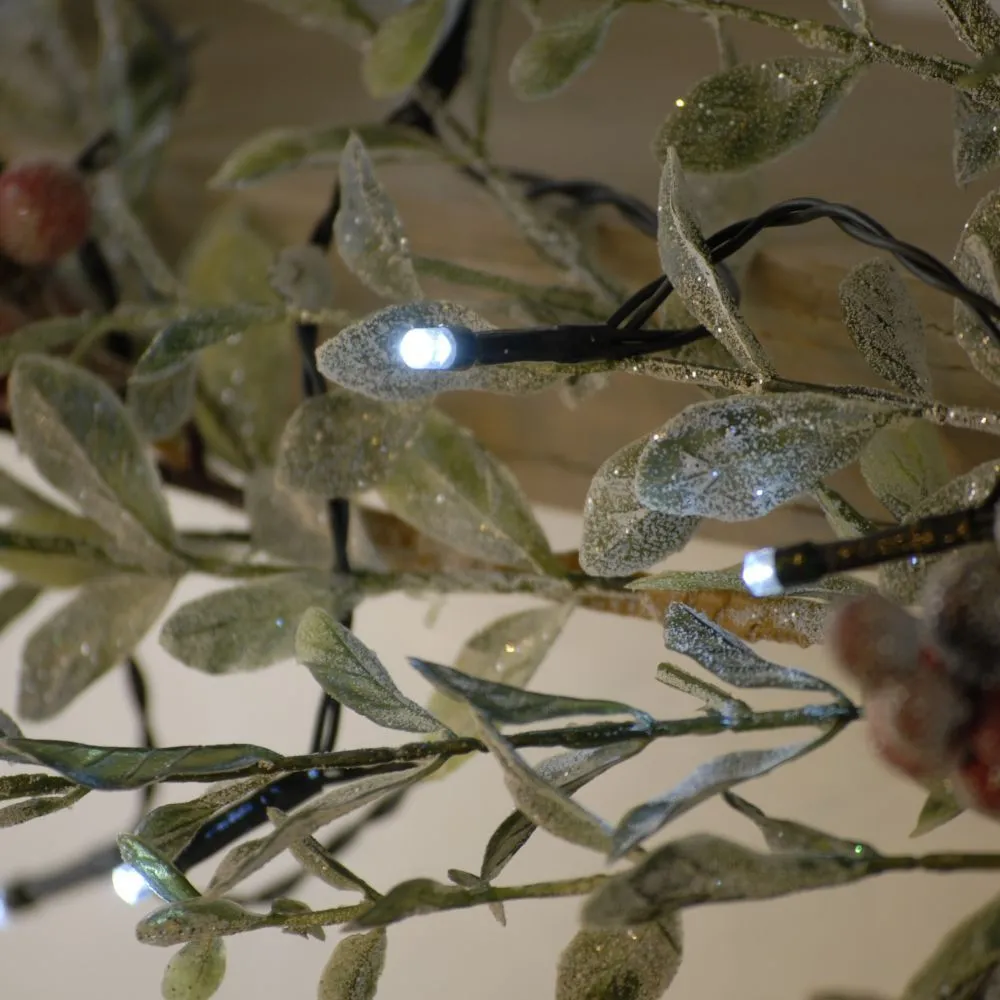 Festive 400 Cool White LED Battery Operated String Lights