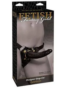 Fetish Fantasy Gold Designer Strap-On Black