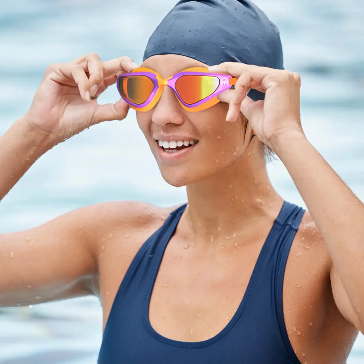 Fisheye Anti-fog Swimming Goggles for Adults