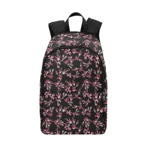 Floral Green Black Backpack for Adult