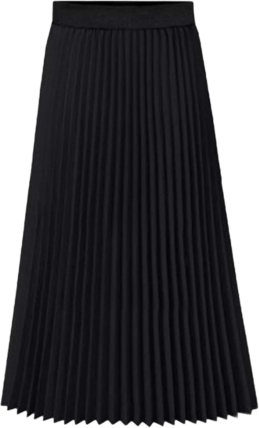 Flygo Womens High Waist A Line Boho Pleated Chiffon Skirt Flowy Maxi Midi Skorts