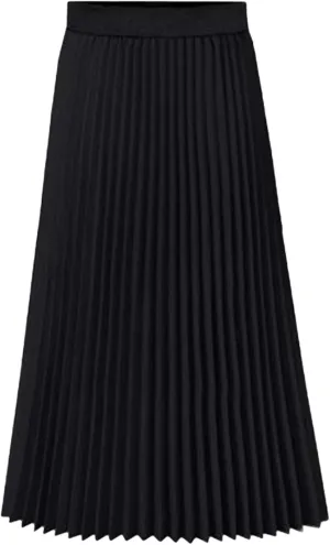 Flygo Womens High Waist A Line Boho Pleated Chiffon Skirt Flowy Maxi Midi Skorts
