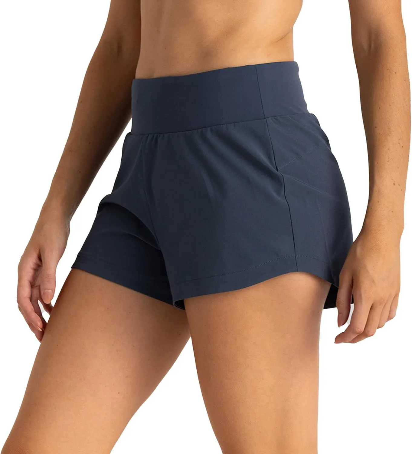 Free Fly Women's Lined Active Breeze Short - Odor Control, Sun Protection UPF 50  Womens Exercise Shorts - 3" Inseam