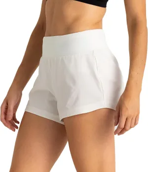 Free Fly Women's Lined Active Breeze Short - Odor Control, Sun Protection UPF 50  Womens Exercise Shorts - 3" Inseam