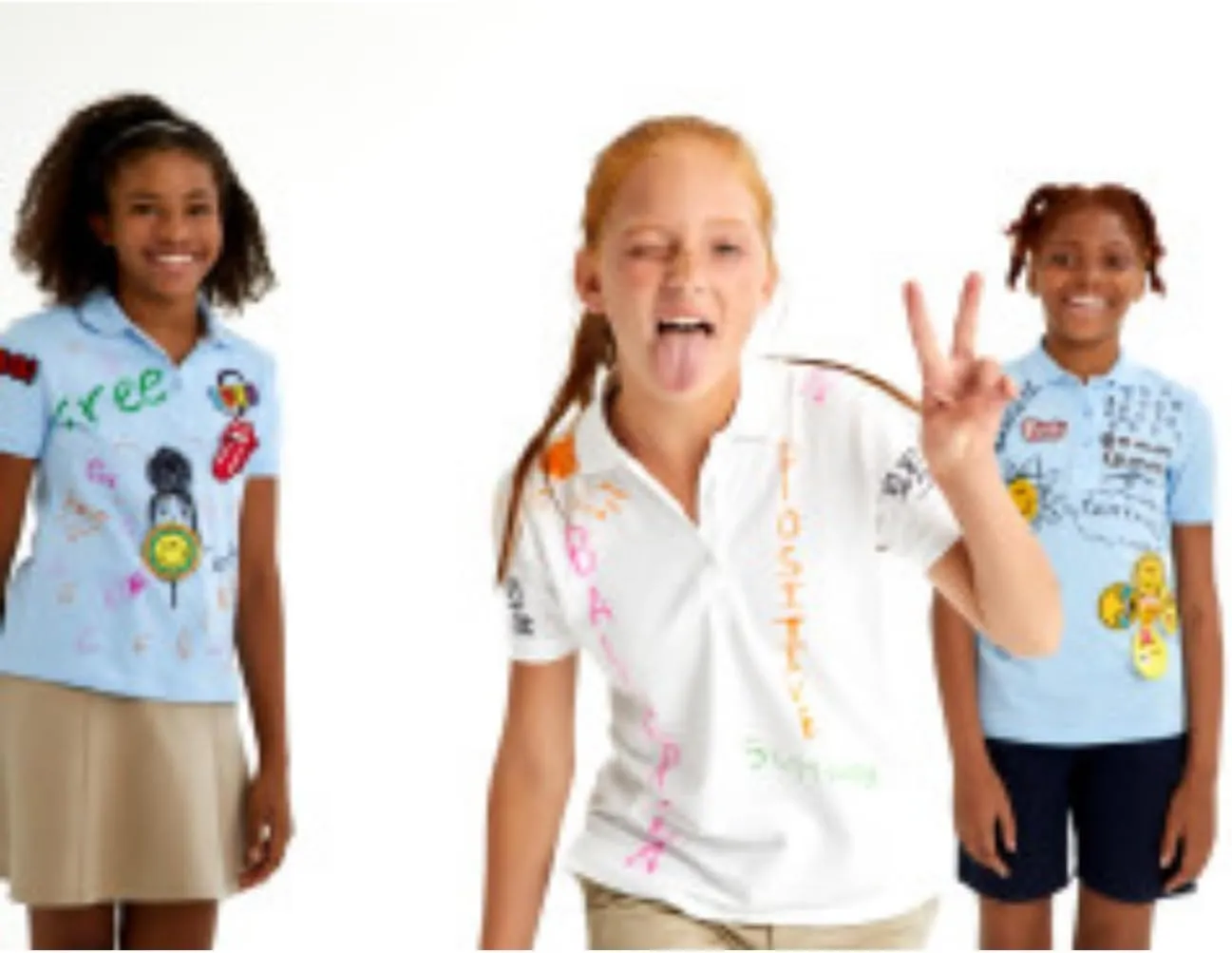 French Toast Girls' Stretch Contrast Waistband Scooter