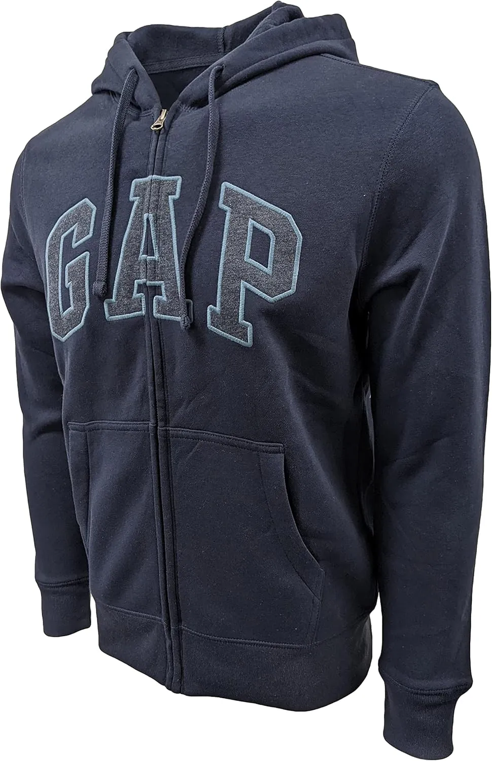 GAP Men's Full Zip Fleece Logo Hoodie