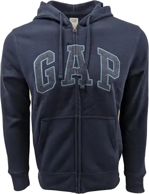 GAP Men's Full Zip Fleece Logo Hoodie