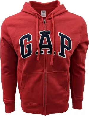 GAP Men's Full Zip Fleece Logo Hoodie