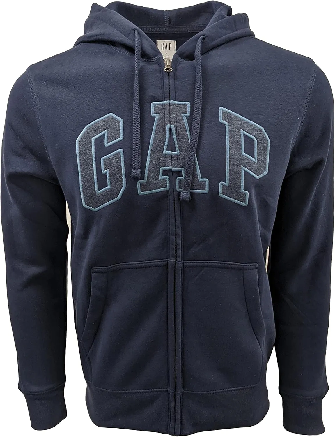 GAP Men's Full Zip Fleece Logo Hoodie