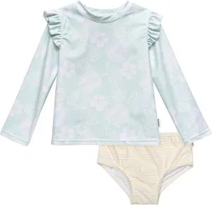 Gerber Baby Girls' Rashguard Set