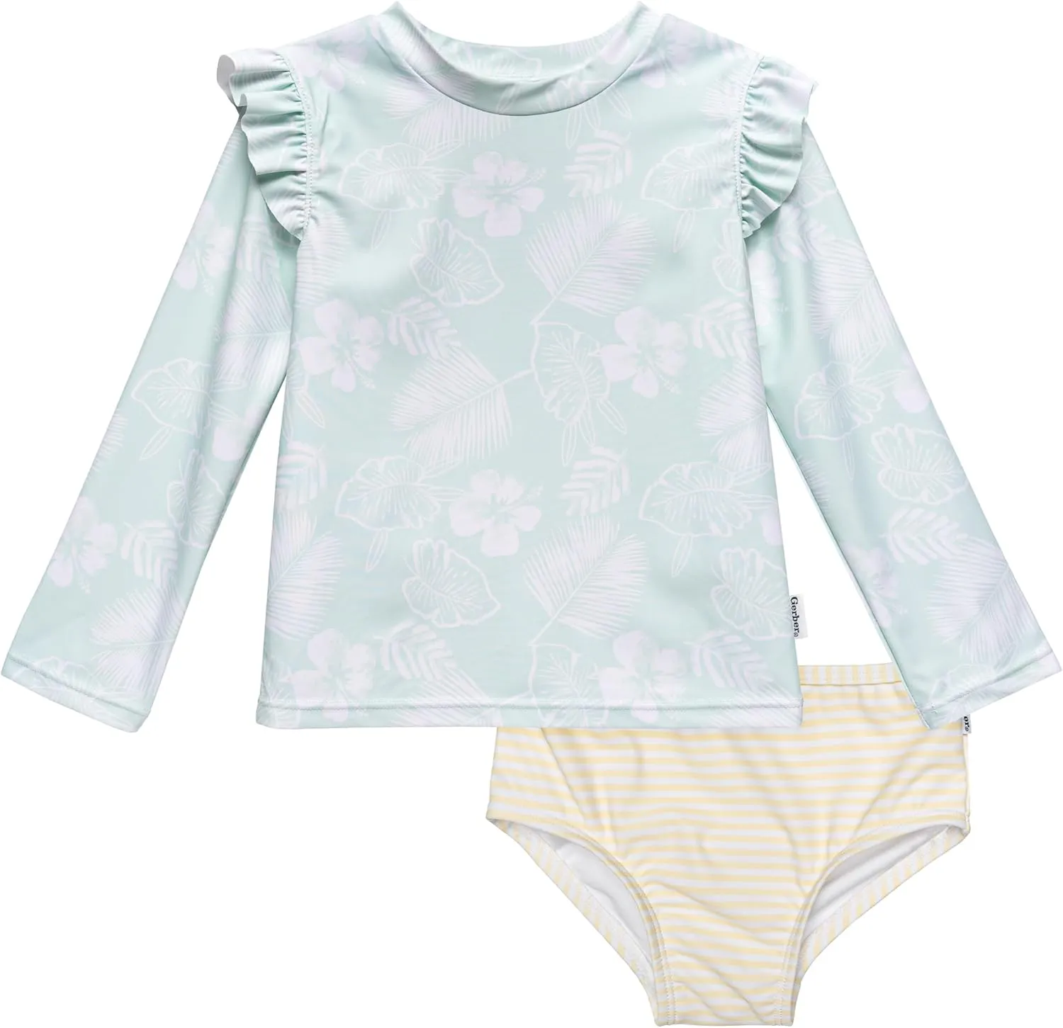 Gerber Baby Girls' Rashguard Set