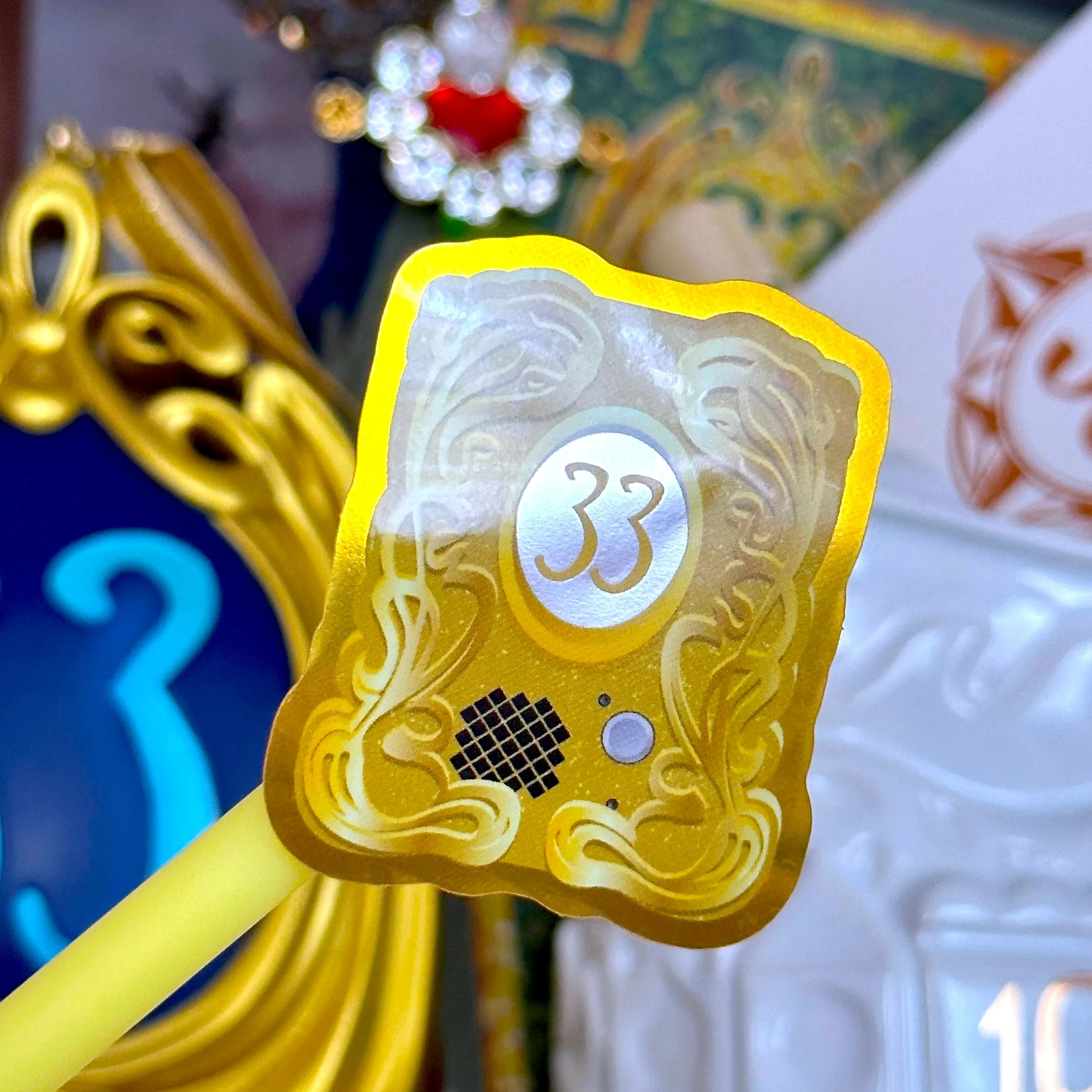 Glitter Waterproof Sticker - 33 Doorbell