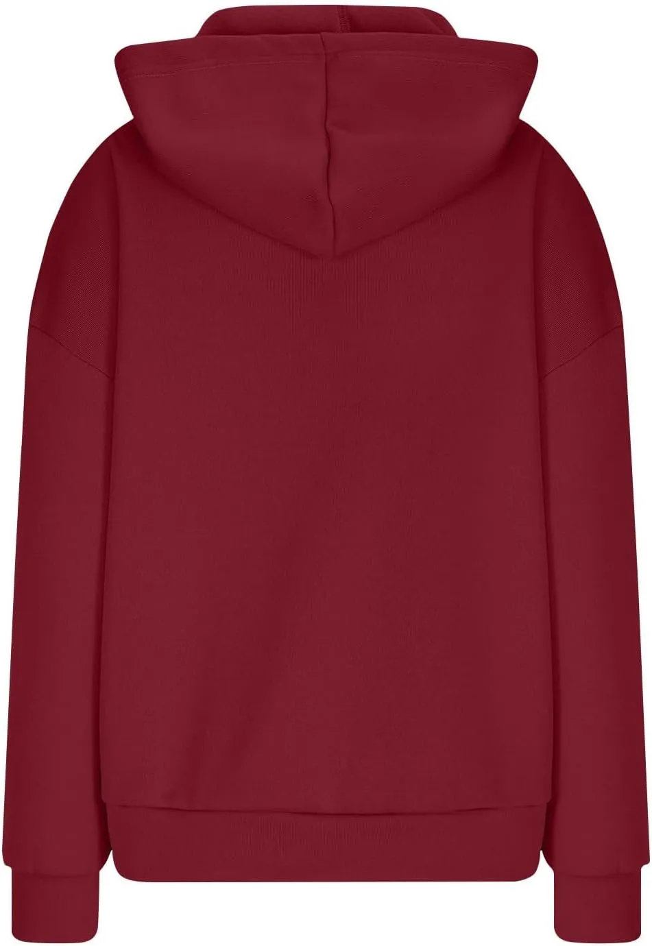 Gumipy Hoodies for Women Fleece Long Sleeve Oversized Sweatshirt Hoodie Y2K Irregular Hem Pullover Winter Coat with Pockets