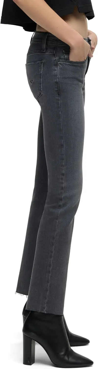HUDSON Women's Nico Mid-Rise Bootcut Barefoot Jean
