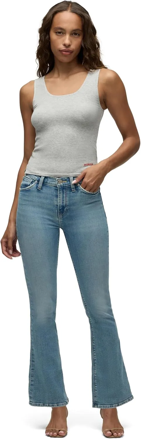 HUDSON Women's Nico Mid-Rise Bootcut Barefoot Jean