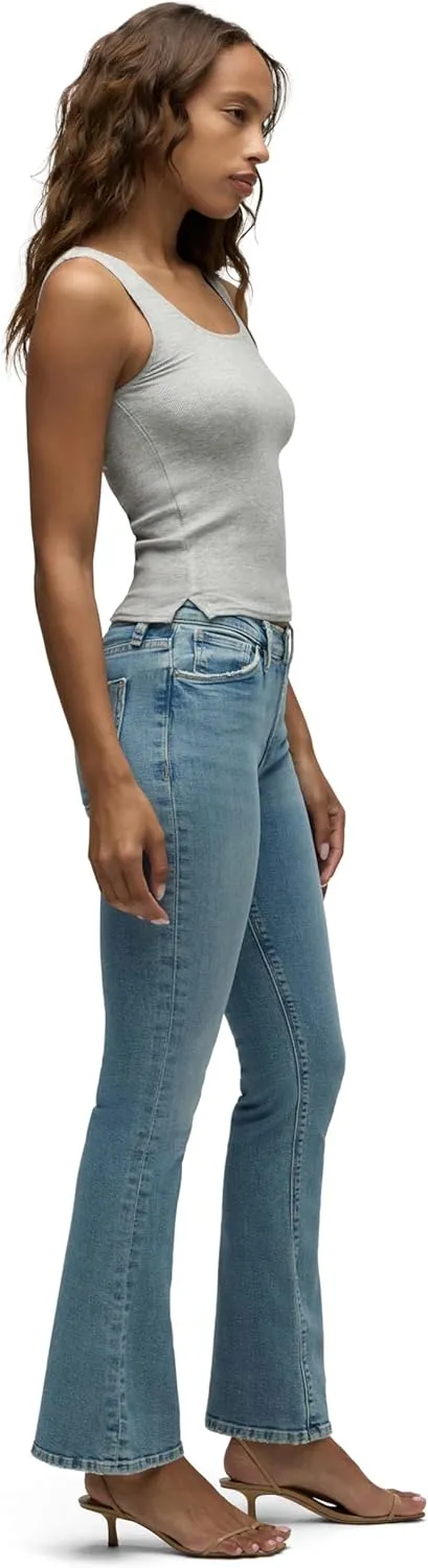 HUDSON Women's Nico Mid-Rise Bootcut Barefoot Jean