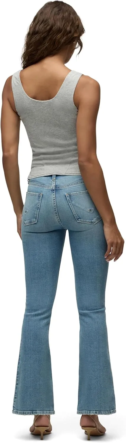 HUDSON Women's Nico Mid-Rise Bootcut Barefoot Jean