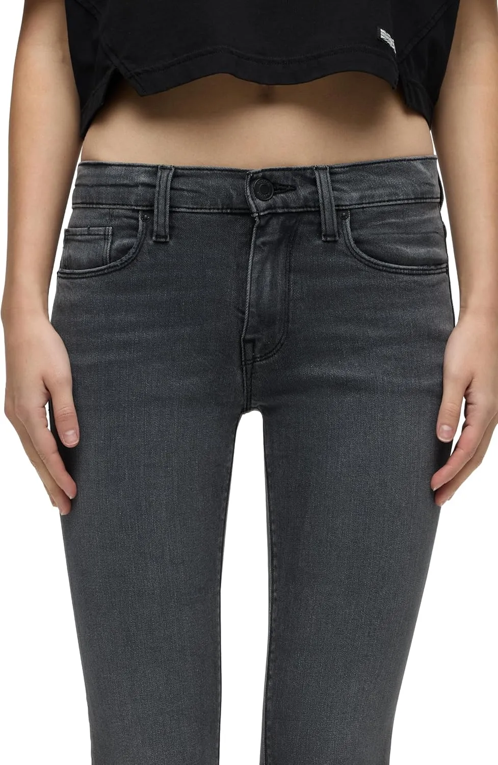 HUDSON Women's Nico Mid-Rise Bootcut Barefoot Jean