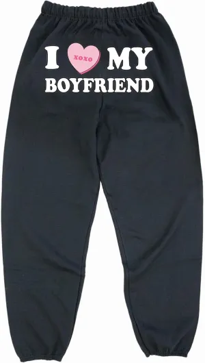 I Love My Boyfriend Sweatpants - Women's Sweatpants