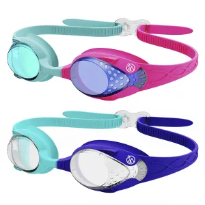 Kids Anti-fog Fisheye Swimming Goggles 2 Pack