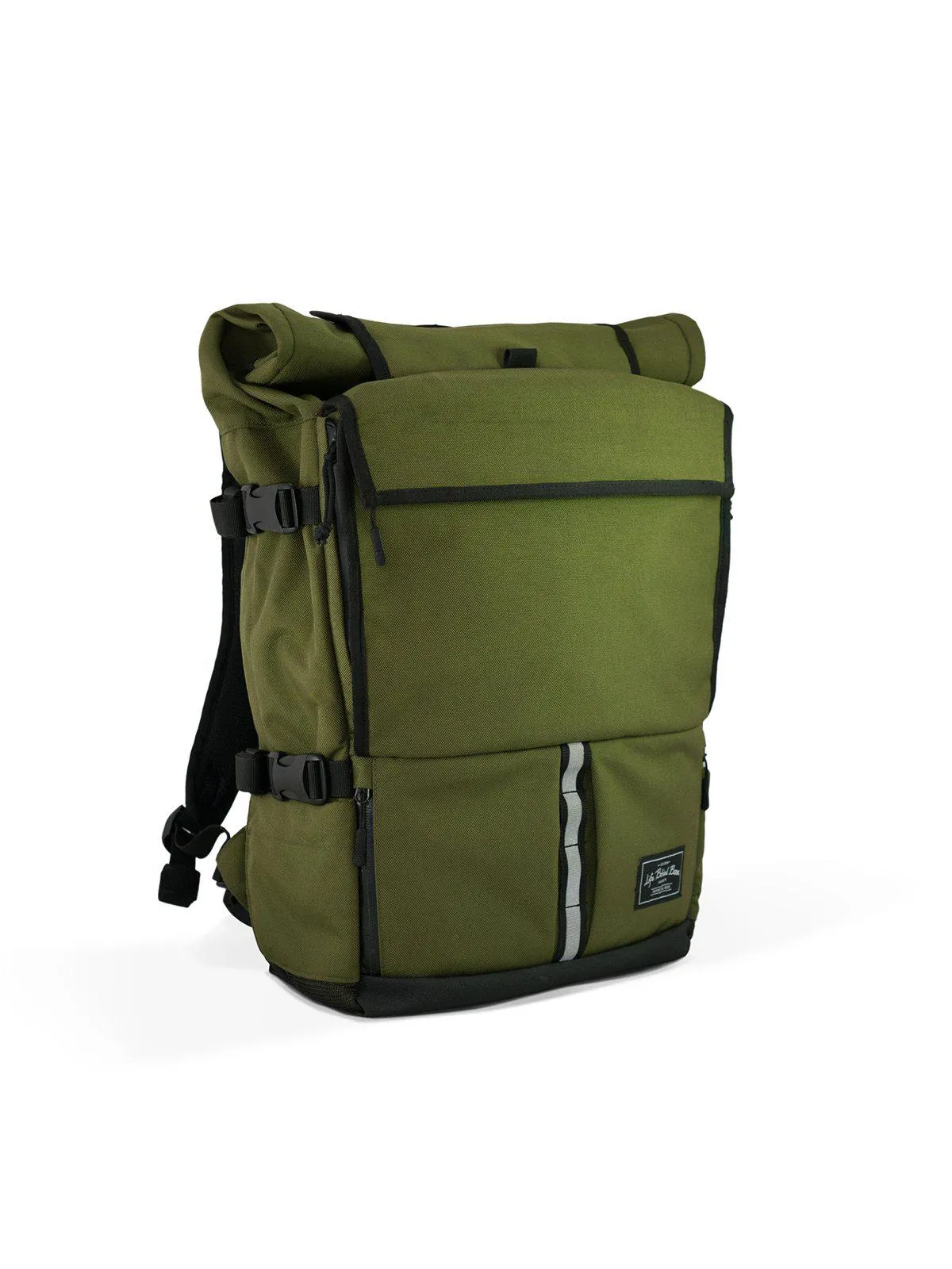 Life Behind Bars The Peloton Rolltop Backpack 30-42L Olive