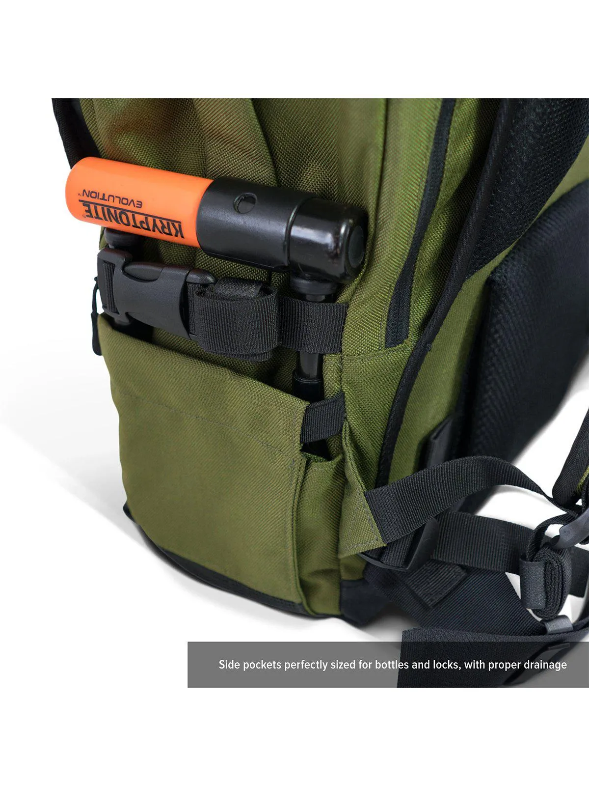 Life Behind Bars The Peloton Rolltop Backpack 30-42L Olive