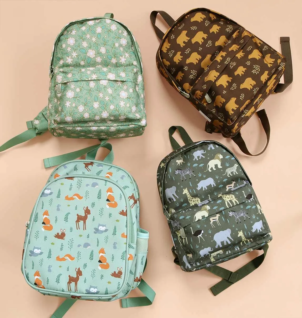 Little Backpack - Blossoms Sage