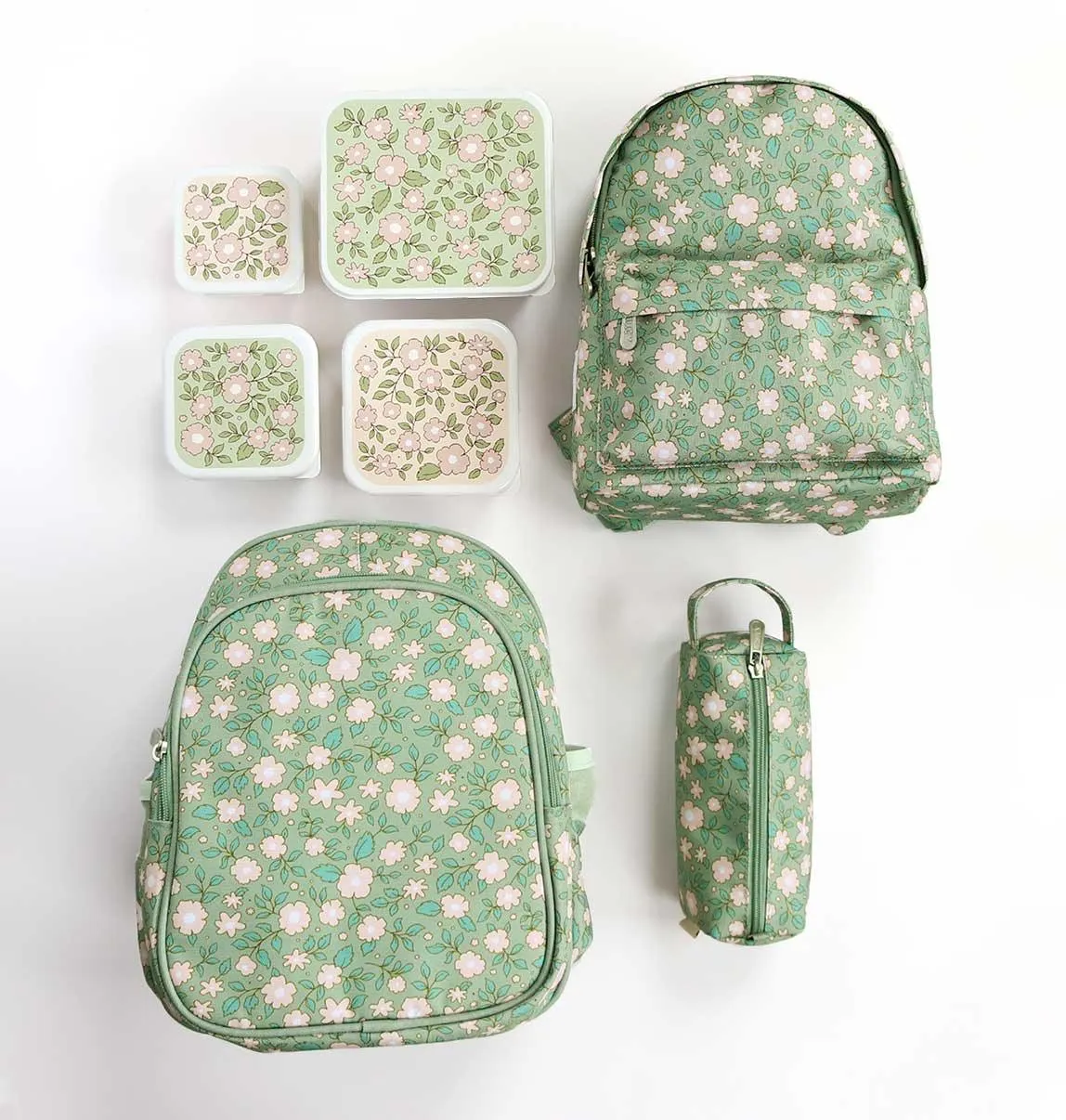 Little Backpack - Blossoms Sage