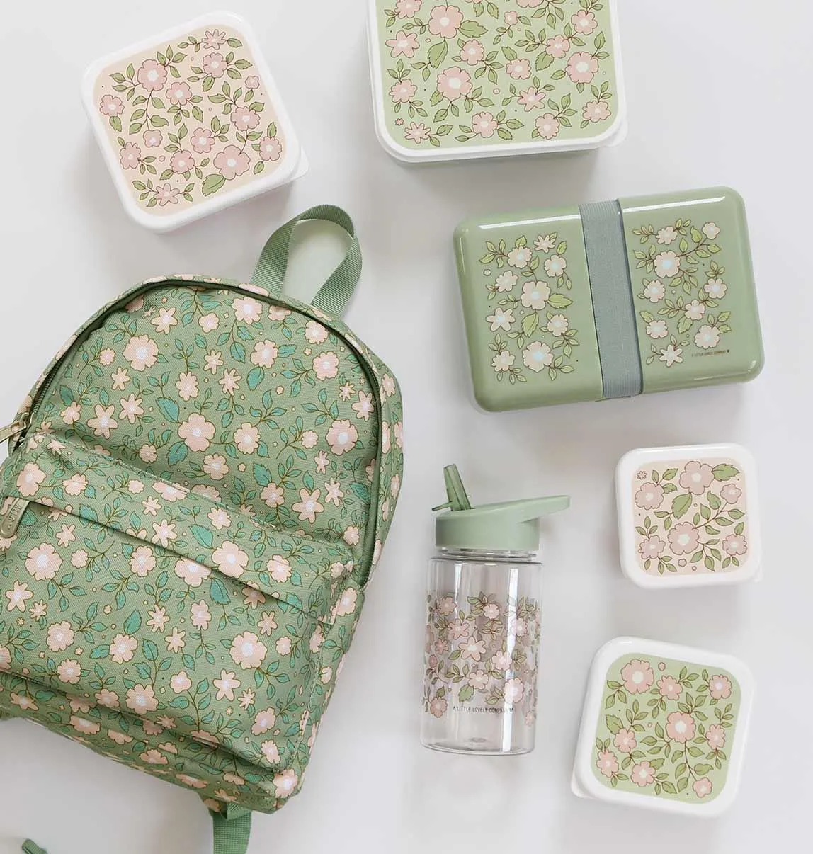 Little Backpack - Blossoms Sage