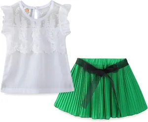 Mud Kingdom Toddler Girls Sleeveless Tank Top and Shorts Set 2 Piece Floral Casual Summer Outfits