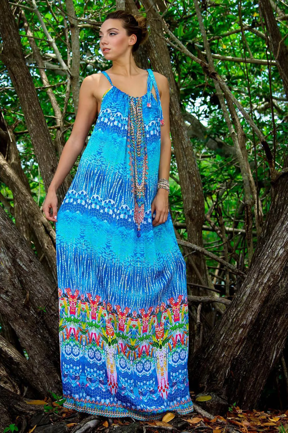 Neck Lace / Hatler Neck Dress For Beach Cover Up