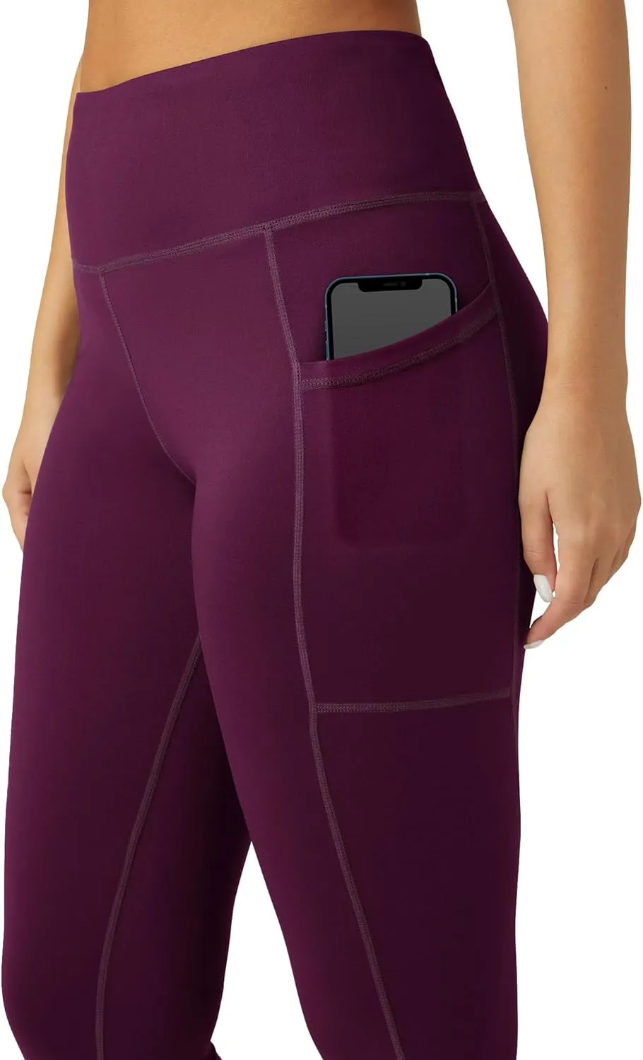 No Nonsense Leggings for Women with Tummy Control and Pockets, Athletic High Waist Yoga Pants