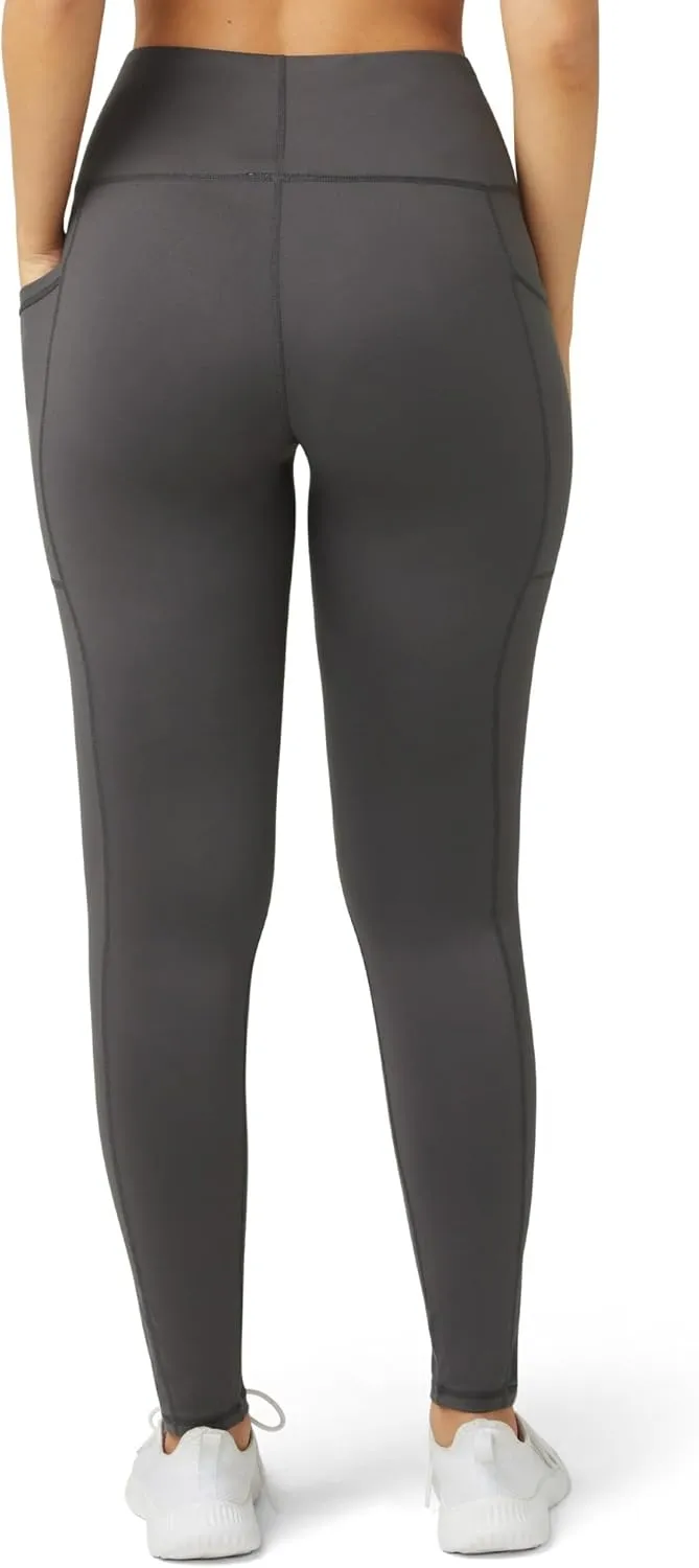No Nonsense Leggings for Women with Tummy Control and Pockets, Athletic High Waist Yoga Pants